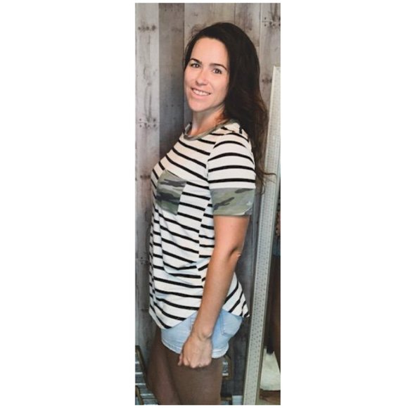 Camo & Stripes Tee - Picture 1 of 1